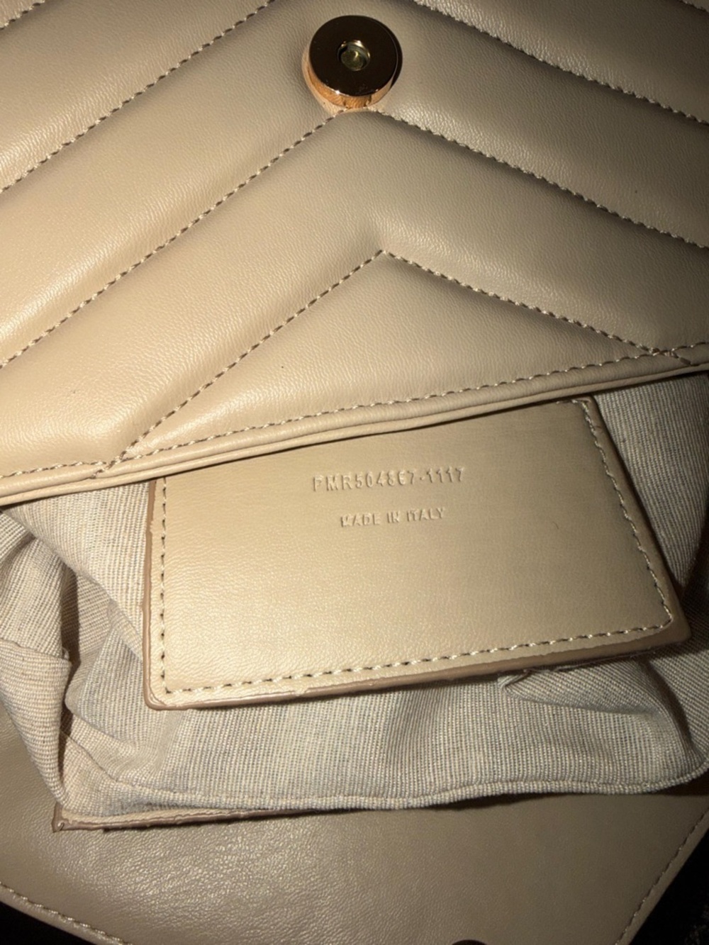 Saint Laurent Camel Quilted Leather Shoulder Bag with Gold Hardware - Picture 6 of 6